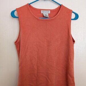 Peach dressy tank top